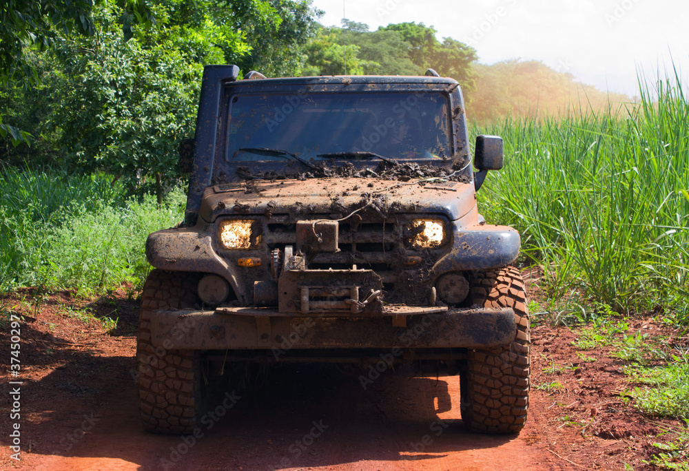 Fototapeta premium Off road car dirt