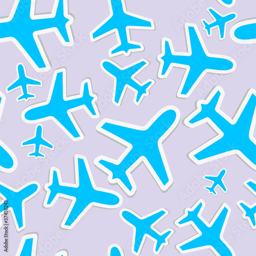 Plane seamless vector background