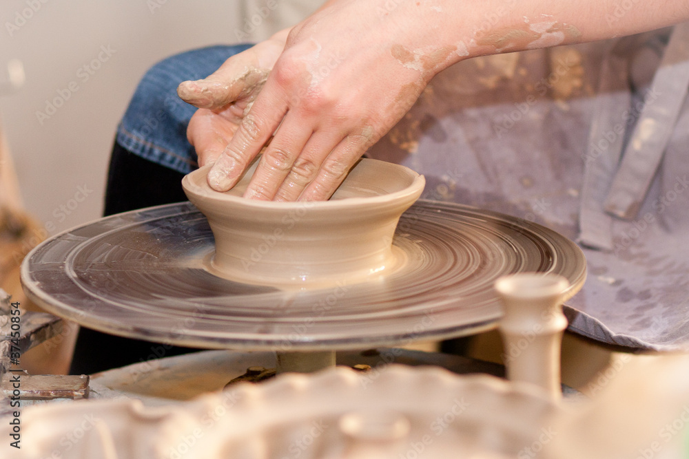 potter on the potters wheel potter on the potters wheel