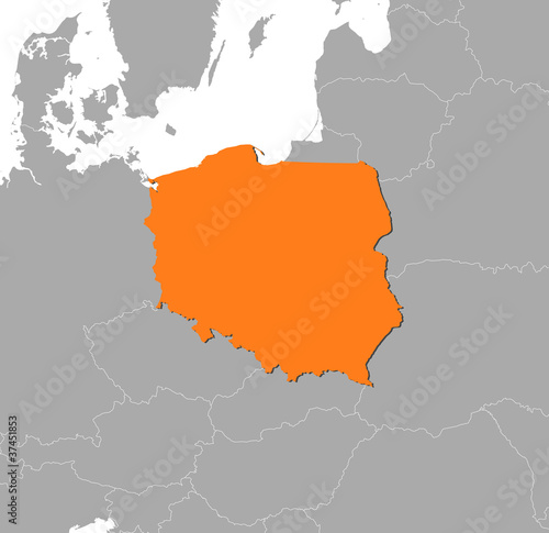 Map of Poland