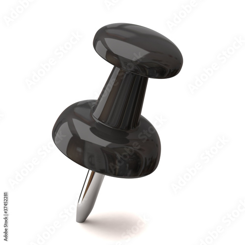 Black push pin