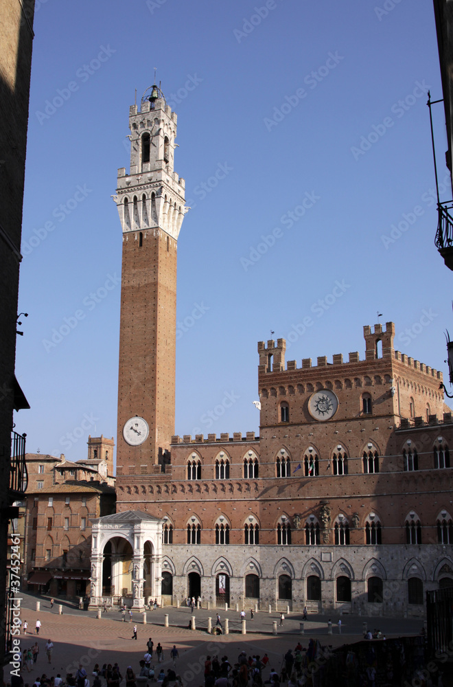 Fototapeta premium Framed Torre del Mangia