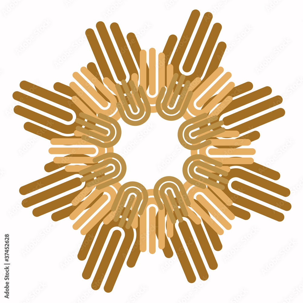 Fototapeta premium circlr of hand, chain