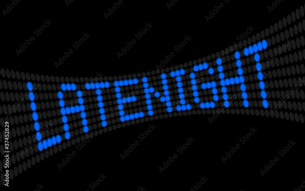 Obraz premium led laufschrift latenight I