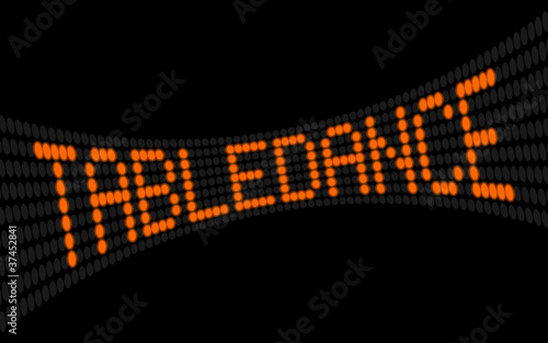 led lauftext tabledance I