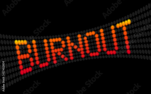 led laufschrift burnout I