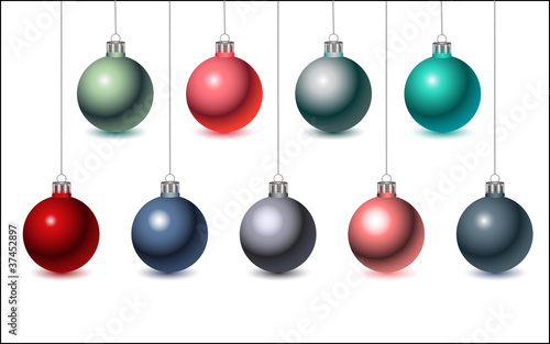 Christmas Balls, vector