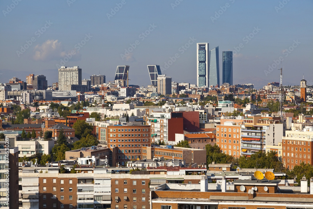 Fototapeta premium Madrid Skyline