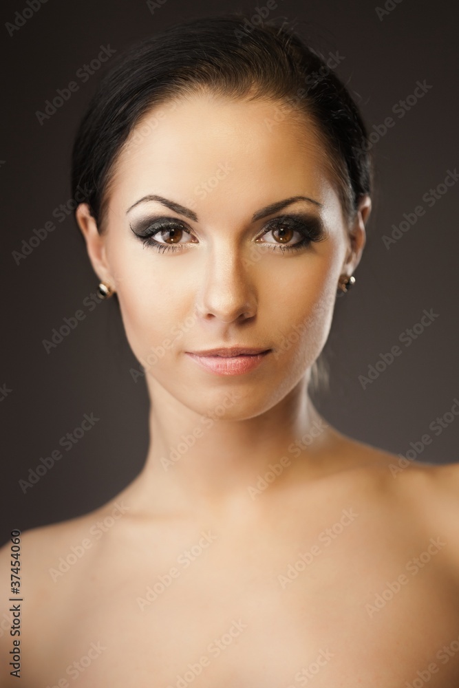 Portrait of young brunette Portrait of young brunette