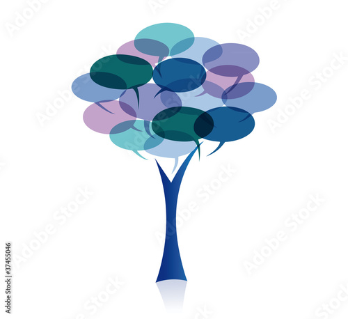 réseaux sociaux arbre