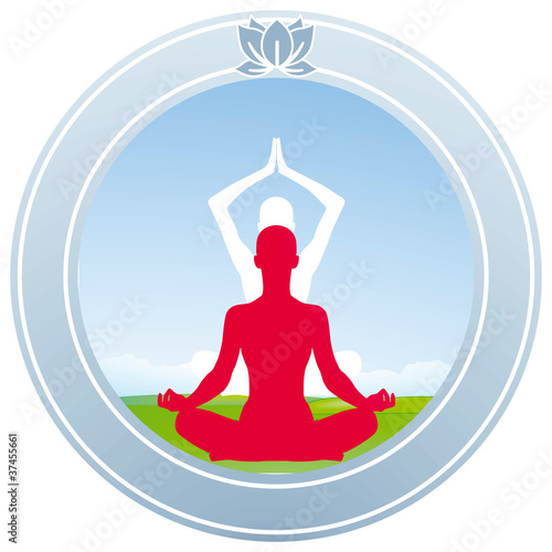 Yoga Lotus Zeichen