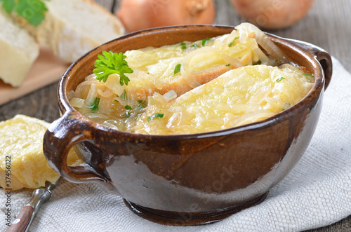 Bilde på lerret Französische Zwiebelsuppe