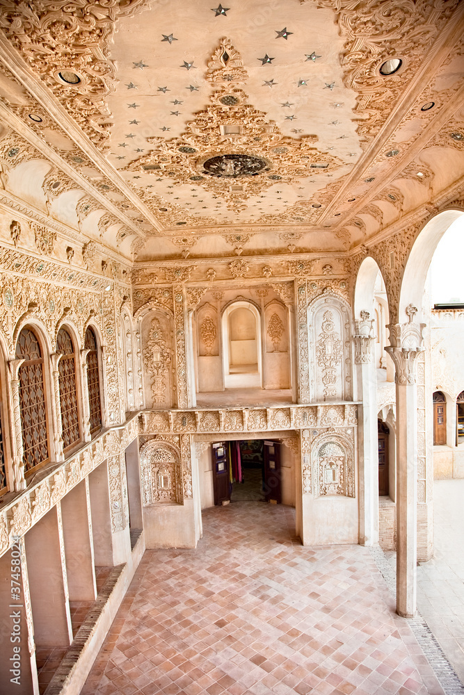 Interior of  Khan-e Tabatabei , Kashan, Iran