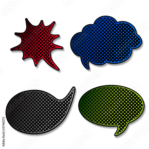 Vector speech bubbles