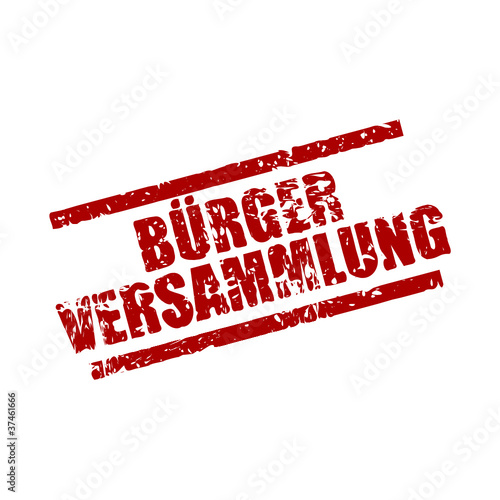 stempel eckig bürgerversammlung I
