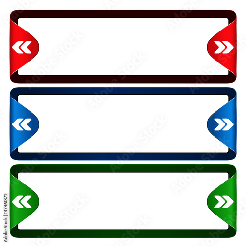 Vector banners for photos