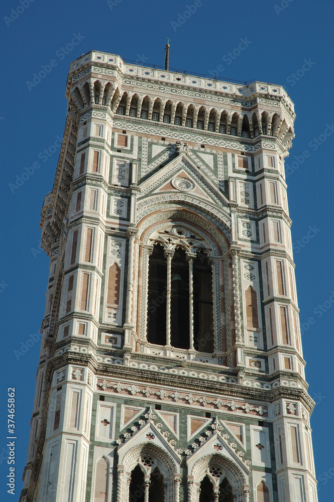 Campanile or Bell tower of Duomo in Florence Italy