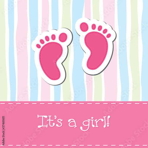 Baby feet card #37468681