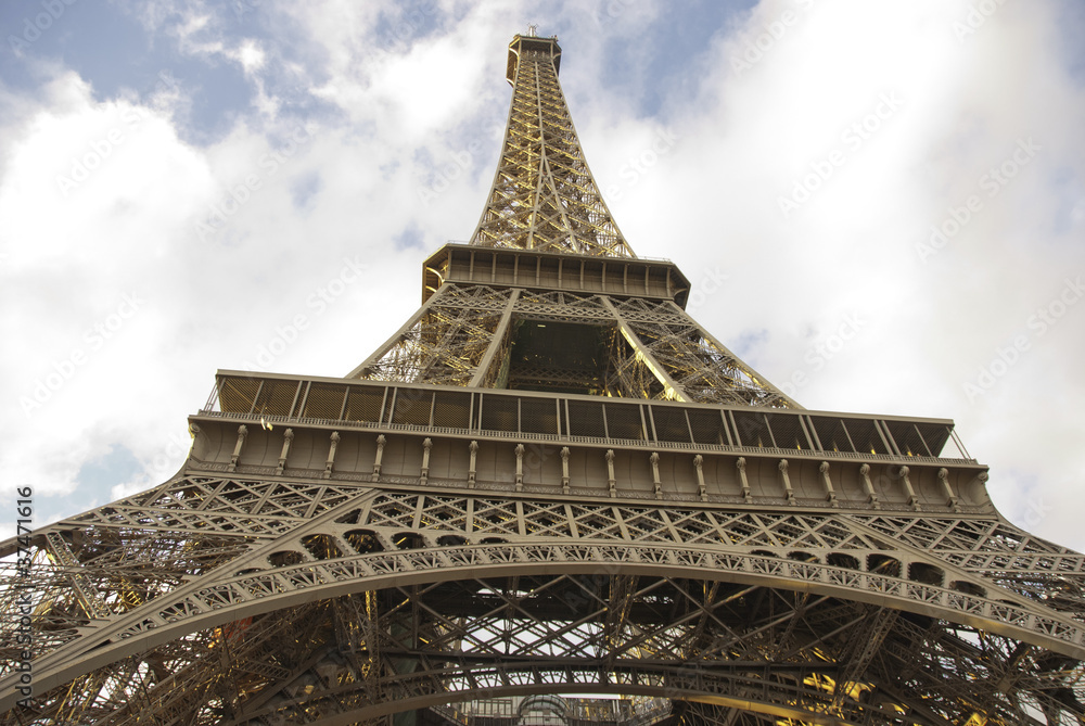 Colors of Eiffel Tower in Paris