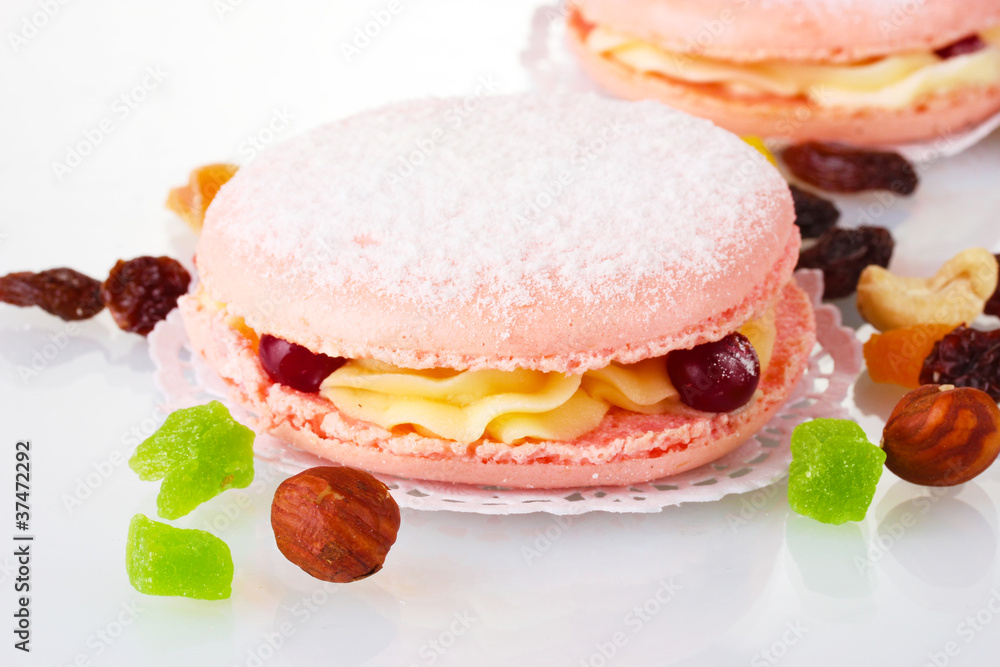 Two cakes isolated on white Two cakes isolated on white
