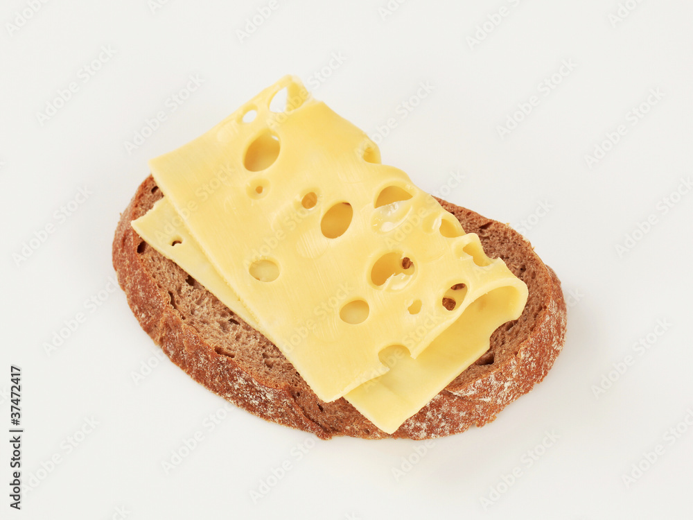 Bread and Swiss cheese