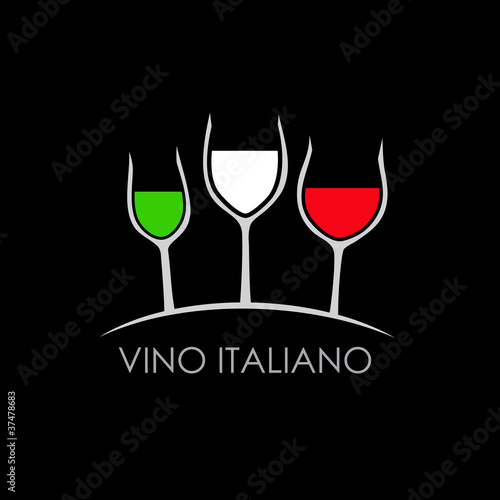 Logo Vino Italiano # Vettoriale