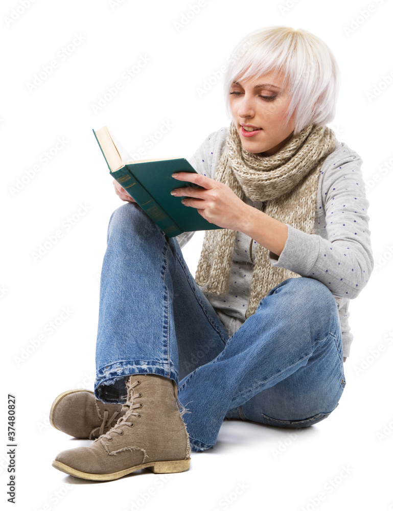 Beautiful lady in warm clothes Beautiful lady in warm clothes