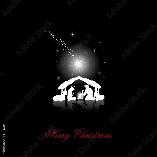 Silhouette White Christmas photo