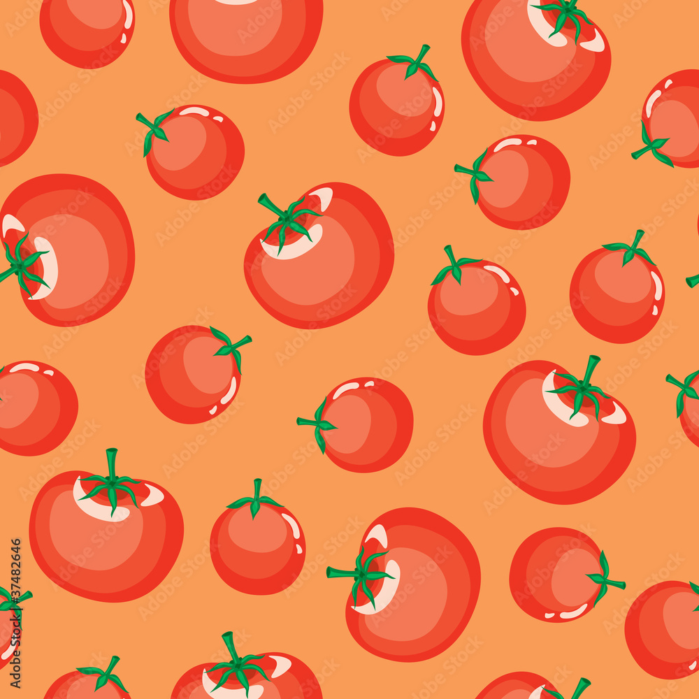 Seamless tomato background Seamless tomato background