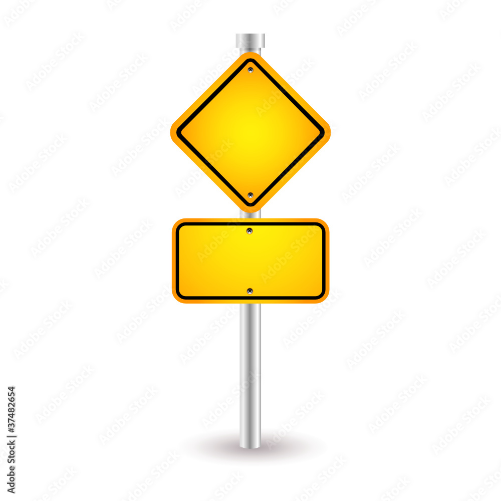 yellow sign yellow sign
