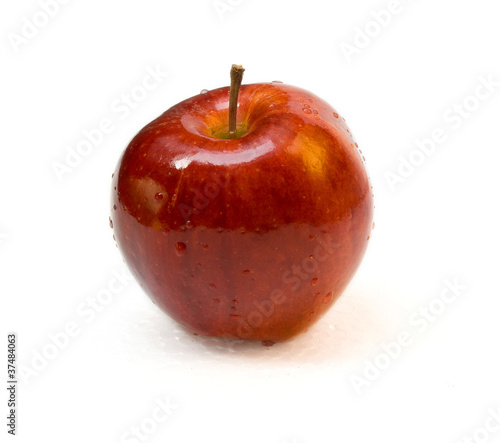 a big apple on white