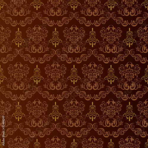 Seamless brown pattern