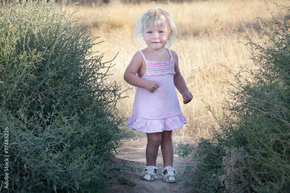 cute young girl on natural background cute young girl on natural background