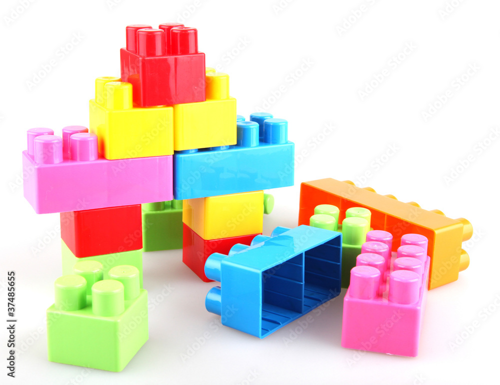 Plastic building blocks Plastic building blocks