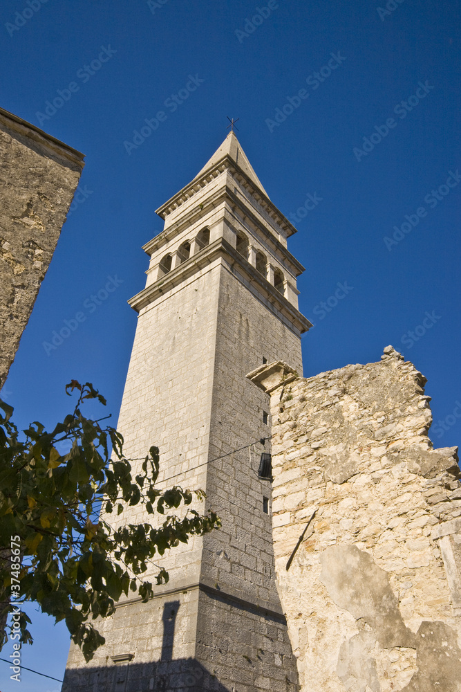 Church tower in Pican