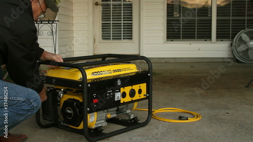 Starting Generator and Plugging in Cord