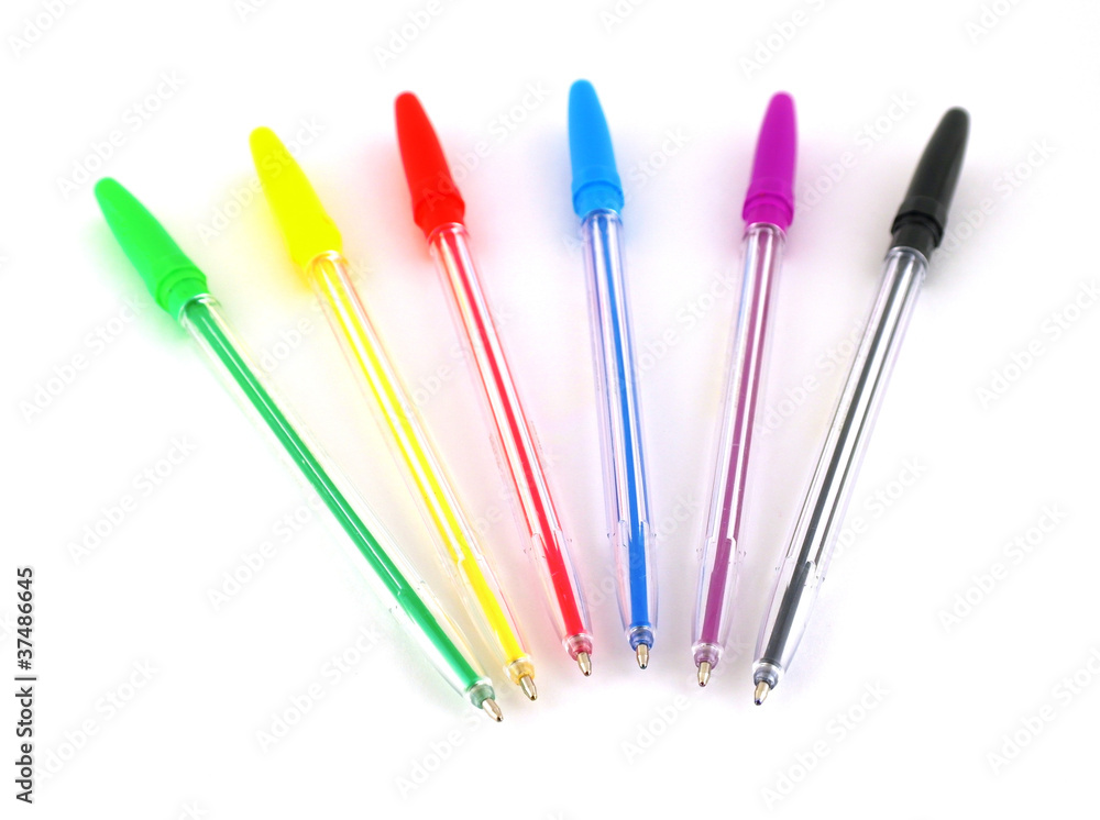 Color pens over white Color pens over white