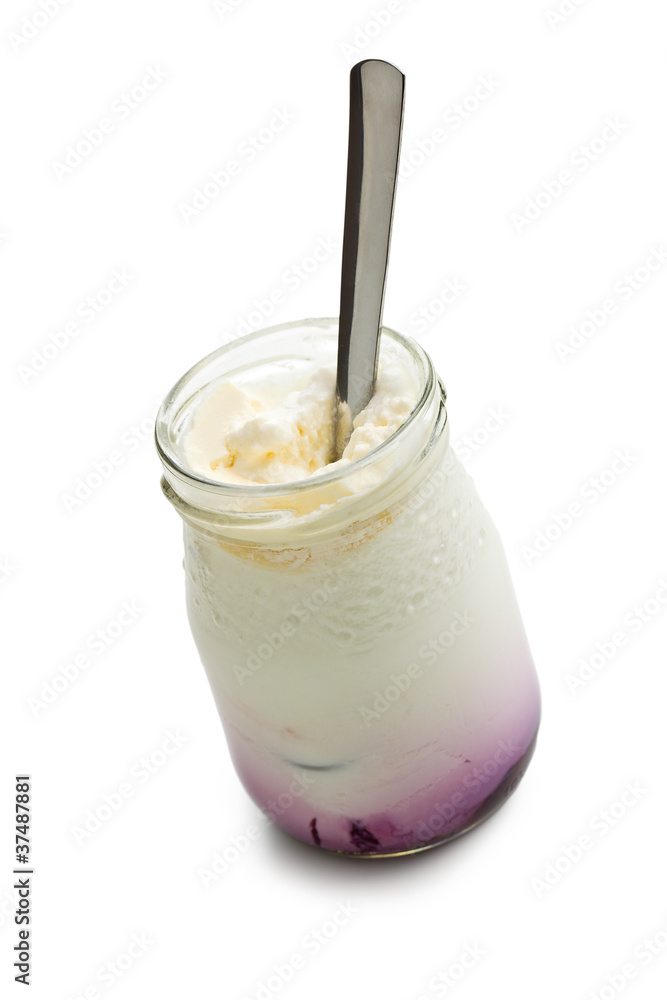 yogurt in glass jar yogurt in glass jar