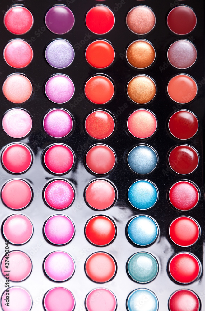 Colorful lip gloss palette Colorful lip gloss palette