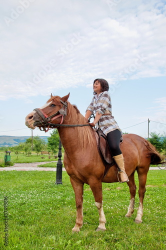beautiful girl and her handsome horse © Hunor Kristo