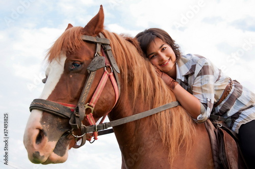 beautiful girl and her handsome horse © Hunor Kristo