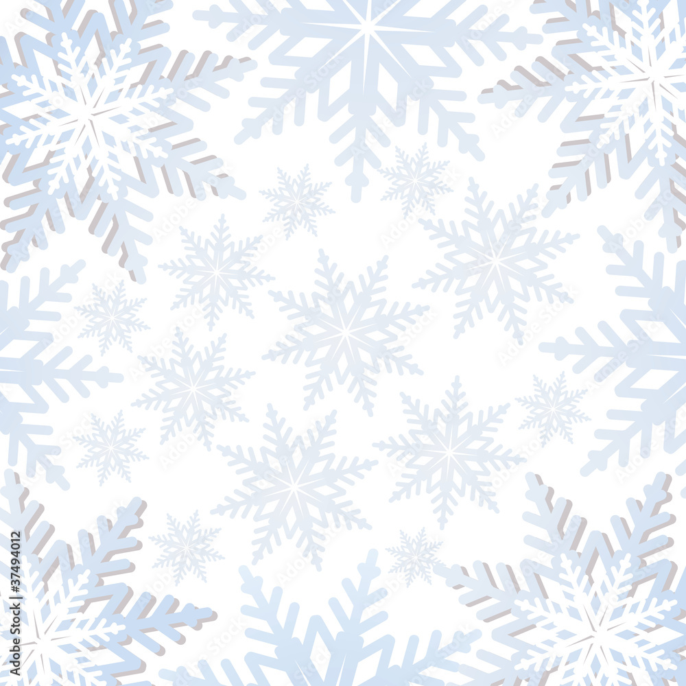 Vector snowflakes background Vector snowflakes background