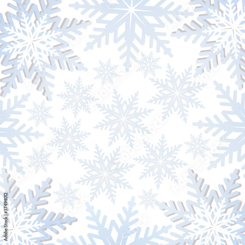 Vector snowflakes background © germina