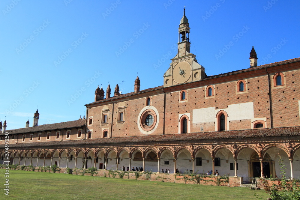 Fototapeta premium Certosa di Pavia, landmark monastery in Pavia, Italy