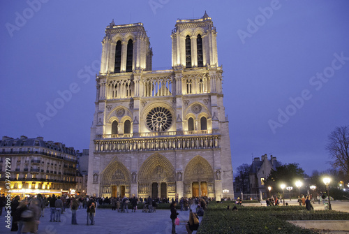 Notre Dame by Night in Paris