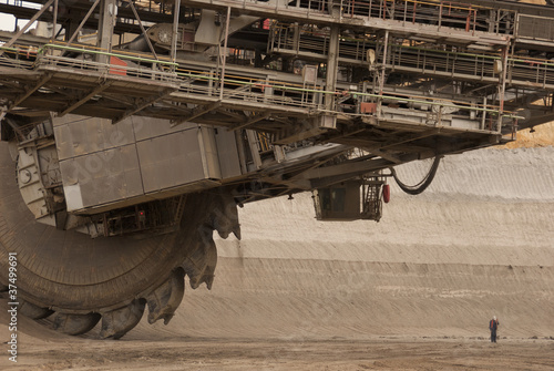 Bucket-wheel excavator photo