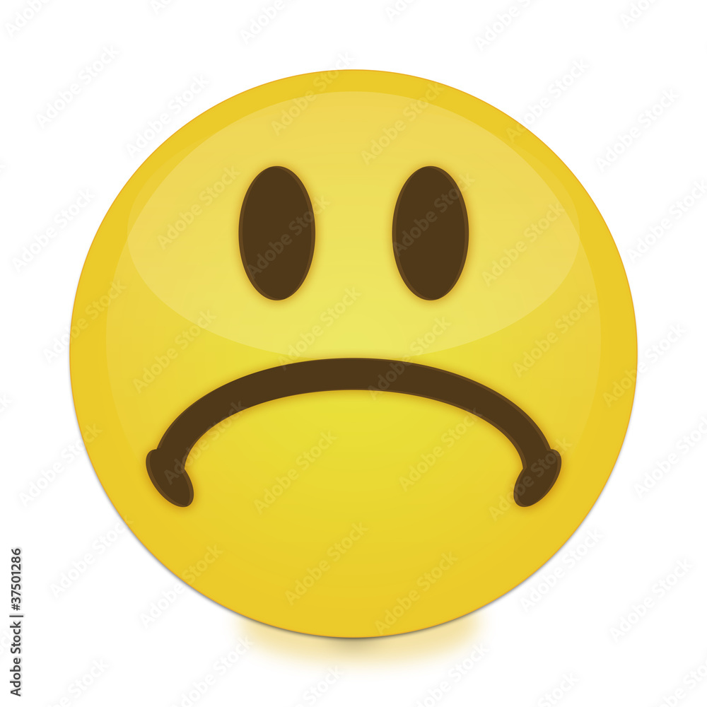 Trauriges Smiley ( StockIllustration Adobe Stock