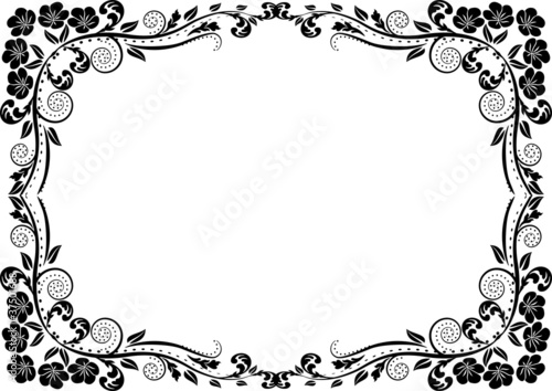 silhouette decorated border