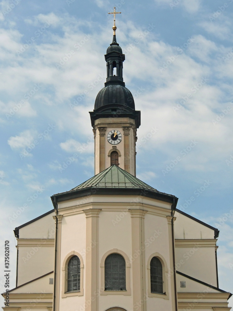 Stadtpfarrkirche St. Oswald in TRAUNSTEIN / Bayern