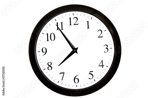 clock isolated on a white background